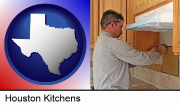 a kitchen remodeling project in Houston, TX
