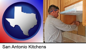 a kitchen remodeling project in San Antonio, TX