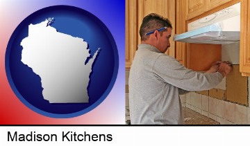 a kitchen remodeling project in Madison, WI